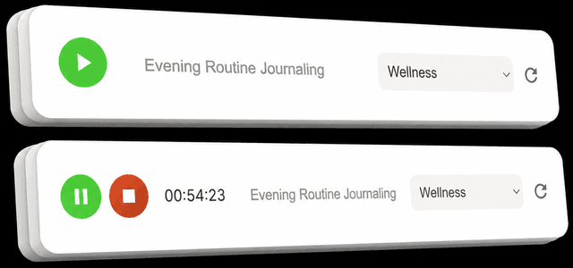 Start stop session in Notion UI